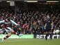 Burnley's Charlie Austin scores his second goal in the Championship match against Watford on March 29, 2013
