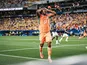 Elye Wahi from Ivory Coast against Ecuador