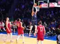 Eastern Conference forward Giannis Antetokounmpo (34) of the Milwaukee Bucks dunks the ball during the second half of the 73rd NBA All Star game on February 18, 2024