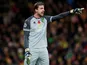 Norwich City's Tim Krul reacts on November 8, 2019