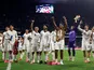 Players of Mexico greet the audience