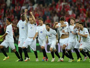 Sevilla win Europa League on penalties