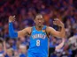 Oklahoma City Thunder's Jalen Williams celebrates