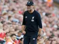 Jurgen Klopp celebrates during the Premier League game between Liverpool and Arsenal on August 24, 2019
