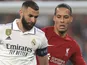 Liverpool's Virgil van Dijk and Real Madrid's Karim Benzema pictured on March 15, 2023
