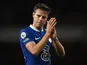 Chelsea defender Cesar Azpilicueta claps the fans on May 2, 2023