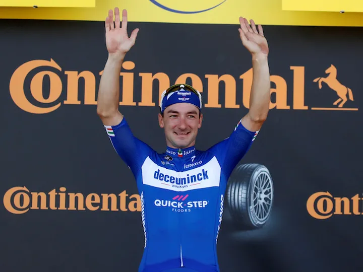 Elia Viviani claims first career Tour de France stage win