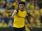 Jadon Sancho in action for Borussia Dortmund on October 6, 2018