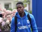 West Bromwich Albion's Jonathan Leko arrives at the stadium before the match against Crystal Palace on May 13, 2018