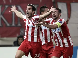Olympiacos leading against Benfica