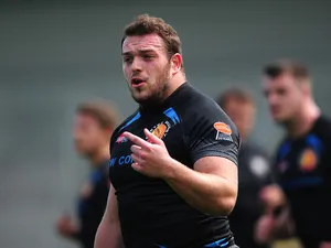 Greg Bateman of Exeter Chiefs looks on during a training session ahead of the opening game of the Aviva Premiership 2014/15 Season at Sandy Park on September 04, 2014