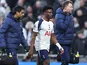 Tottenham Hotspur's Mohammed Kudus goes off injured on January 4, 2026