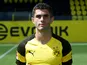 Christian Pulisic poses for his Borussia Dortmund headshot on August 10, 2018