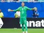 Fernando Muslera, goalkeeper of Uruguay, gestures during the Group H match between Uruguay and Cape Verde at the FIFA World Cup 2026, at Miami Stadium in Miami, United States, on June 21, 2026.