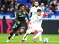 Lyon's Houssem Aouar in action with Dijon's Mounir Chouiar in October 2019