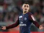 Marco Verratti in action for PSG on March 31, 2018