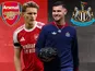 Arsenal/Newcastle composite