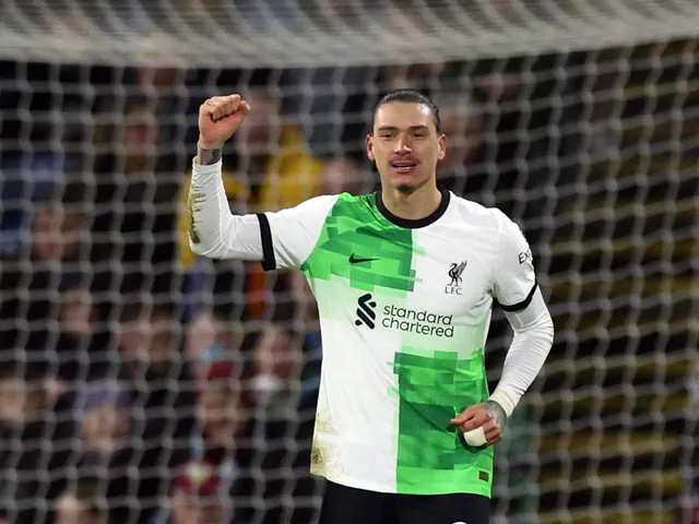 Darwin Nunez celebrates scoring for Liverpool on December 26, 2023