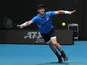 Andy Murray in action in Melbourne in January 2022