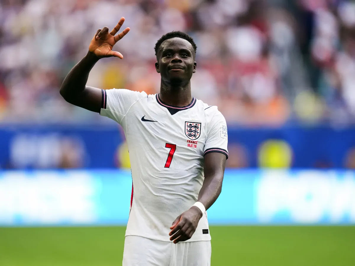 France 4-6 England: Arsenal star Bukayo Saka issues immediate fitness update after Three Lions treble