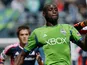 Seattle Sounders' Djimi Traore in action on April 13, 2013