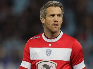 Bastia's French goalkeeper Mickael Landreau walks on the pitch prior to the French L1 football match Bastia (SCB) against Rennes on November 9, 2013