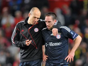 Robben on Bayern bench