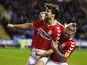 George Friend celebrates scoring the winner for Middlesbrough on December 22, 2018
