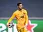 Sergio Rico in action for Paris Saint-Germain (PSG) in August 2020