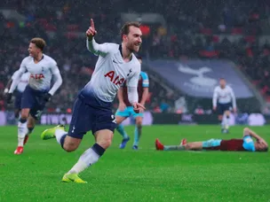 Eriksen strikes late to burst Burnley bubble