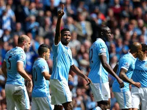 Man City hit four past Stoke to regain third spot
