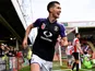 Dan Potts celebrates scoring for Luton Town on November 11, 2017