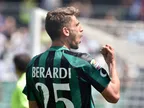 Half-Time Report: Berardi penalty fires Sassuolo ahead