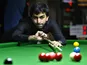 Pankaj Advani plays a shot on November 29, 2011