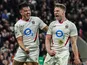 England's Fraser Dingwall and Marcus Smith celebrate on November 15, 2025