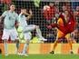 Liverpool's Naby Keita attempts a bicycle kick during the Champions League clash with Bayern Munich on February 19, 2019