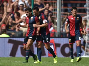 Genoa edge out ten-man AC Milan