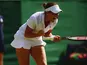 Great Britain's Laura Robson celebrates defeating New Zealand's Marina Erakovic in their third round match at Wimbledon on June 27, 2013