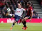  Tottenham's Christian Eriksen in action with Bournemouth's Steve Cook on May 4, 2019