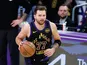 Los Angeles Lakers guard Luka Doncic dribbles the ball