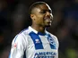 righton and Hove Albion Jon Obika during the Sky Bet Championship match between Brighton & Hove Albion and Birmingham City at Amex Stadium on January 11, 2014