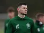 Oliver Burke in training for Celtic on February 13, 2019