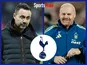 Roberto De Zerbi/Sean Dyche/Tottenham composite