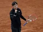 Dominic Thiem pictured at the French Open on September 28, 2020