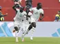 Pape Gueye celebrates one of his goals with Sadio Mane, on June 26, 2026