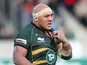 Northampton Saints player Soane Tonga'uiha during the Heineken Cup match against Glasgow Warriors on January 19, 2013