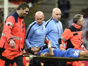 Matheus collapses in Europa League final