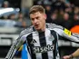 Harvey Barnes of Newcastle United celebrates on January 7, 2026