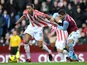 Stoke's Steven N'Zonzi is pulled back by Aston Villa's Ashley Westwood on December 8, 2012