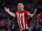 Southampton midfielder Pierre-Emile Hojbjerg celebrates scoring against Manchester City on December 30, 2018